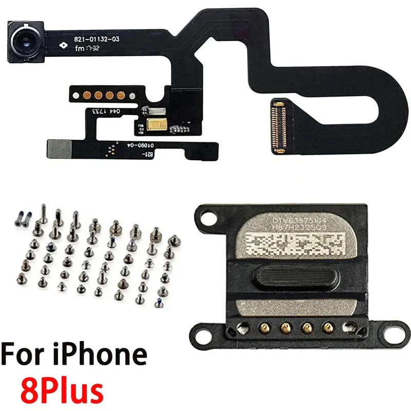 آيفون 7 7Plus 8G 8 Plus كاميرا أمامية فليكس سماعة الأذن قطعة مكبر صوت مع مجموعة كاملة من البراغي #3
