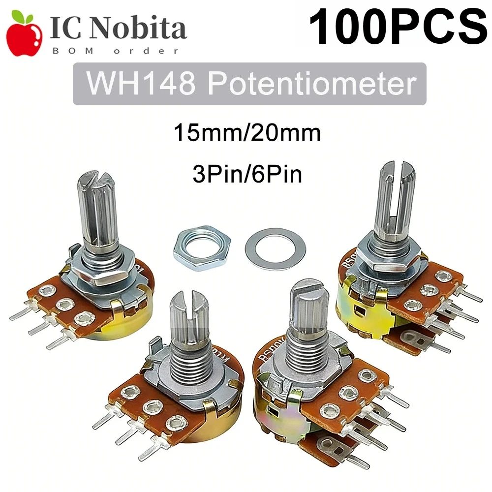 100PCS WH148 15Mm 2…