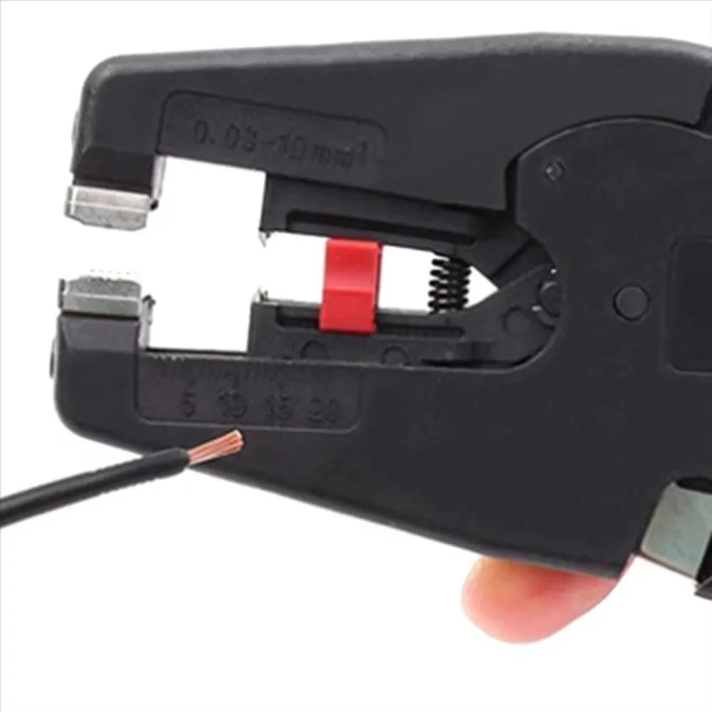 مقشر الأسلاك الأوتوماتيكي المحمول 2 في 1 32-7AWG كماشة تجريد كماشة قطع صغيرة شديدة التحمل لتجريد الأسلاك 0.03-10mm2 #3