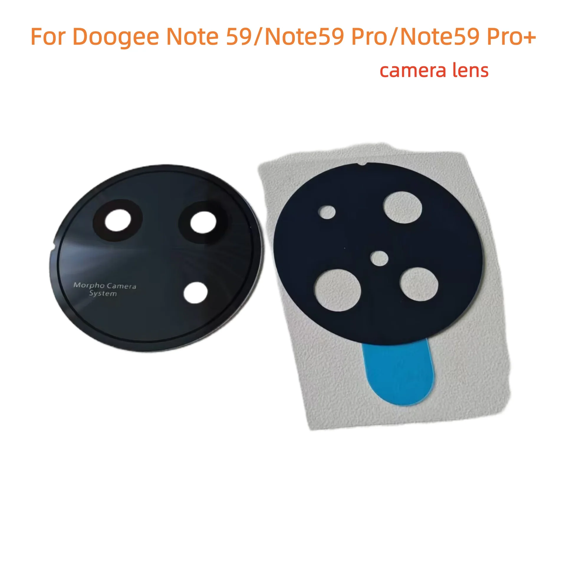 For Doogee Note 59 Note59 Pro Phone Rear Back Camera Lens Glass Spare Part Screen Protective For Note59 Pro+ Plus Adheisive Tape