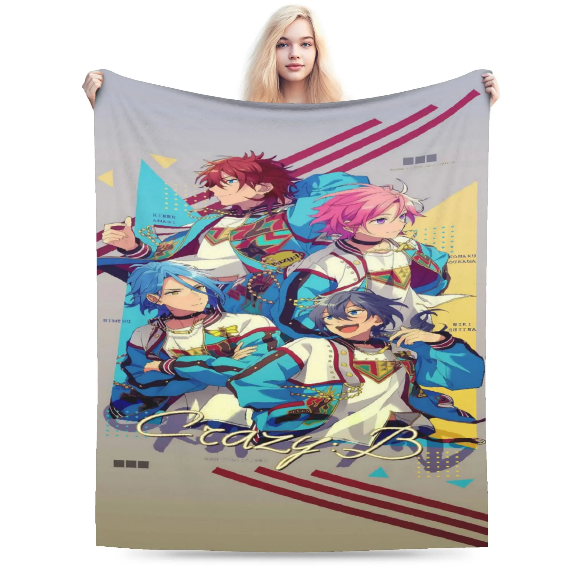 Comfort E-Ensemble-Stars Blanket Merch Bedding Decorative  Throw Blanket Super Soft Fleece for Car
