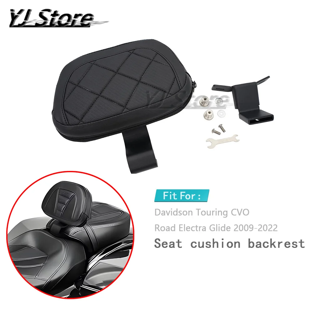 

Fit For Harley Davidson Touring CVO Road Electra Glide 2009-2022 Motorcycle Front Driver Rider Backrest Pad