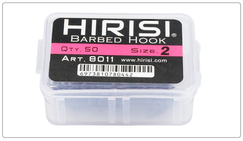 Hirisi 200 Stück Karpfenangelhaken Beschichtete Hochkarbon-Edelstahl Widerhaken-Set mit Original-Einzelhandelsverpackung 8011 – Detail 8