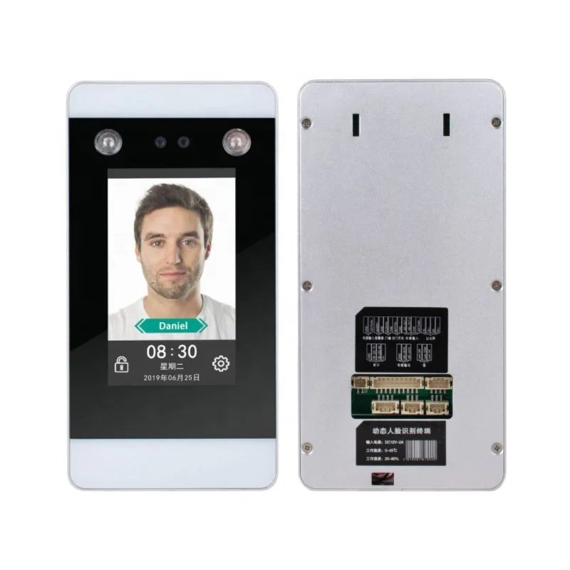 Lettore di controllo accessi per presenze con riconoscimento facciale dinamico RFID TCP WIFI Face ID Scanner Wiegand