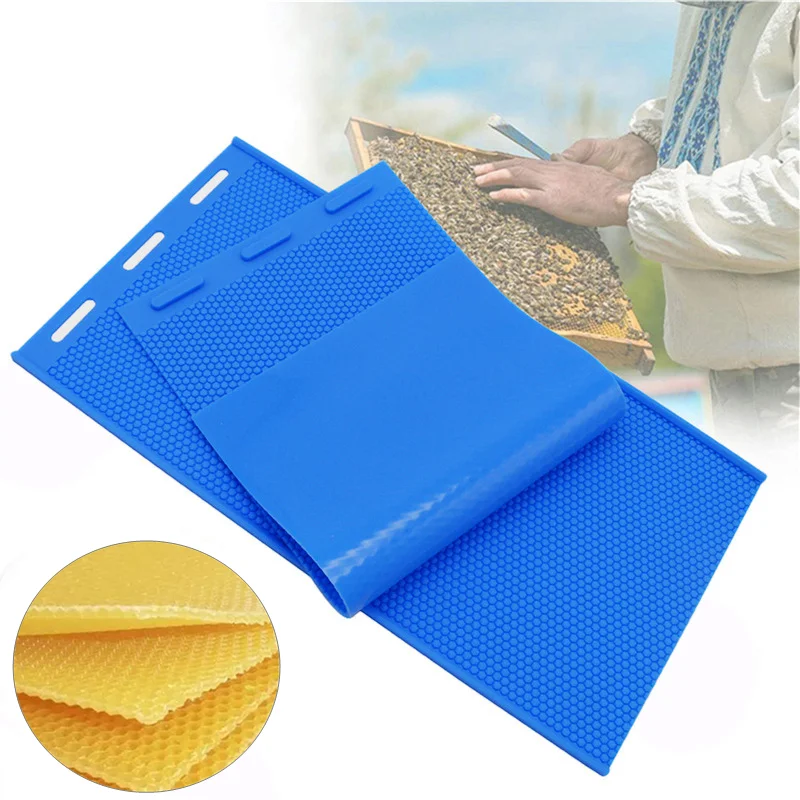 Beekeeping Silicone Beeswax Honeycomb Mold Flexible Wax For Machine Foundation Sheets Press Embosser Wax For Bees Beekeeper New