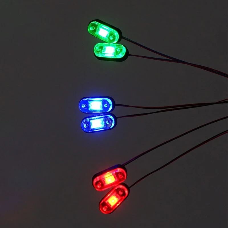 LED Marker Lights Clearance Lamp for 1/14 Tamiya RC Dump Truck SCANIA 770S R620 VOLVO BENZ Arocs MAN TGX Car Accessories