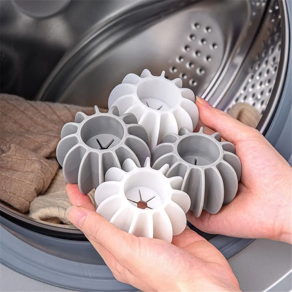 For Washing Machine Drying Washing Accessories Reusable Decontamination Fabric Softener Laundry Balls Silicone Laundry Products