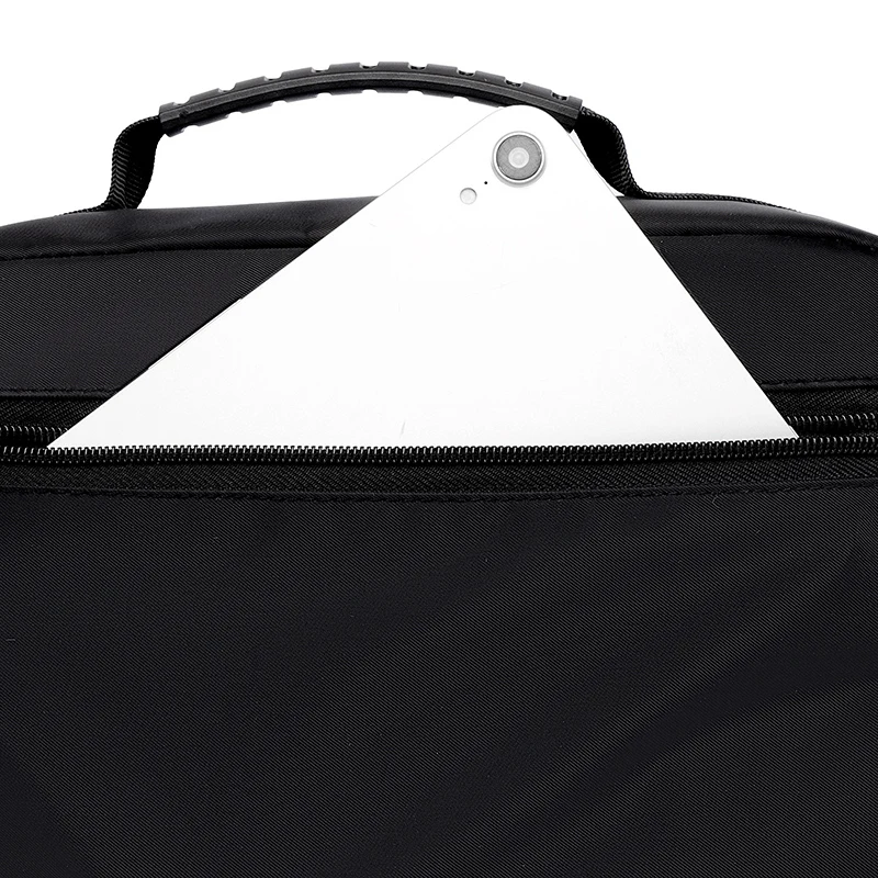 Wasserdichte Herren-Umhängetasche mit großem Fassungsvermögen – Robuste Nylon-Umhängetasche mit mehreren Taschen für Reisen und Arbeit – Detail 11