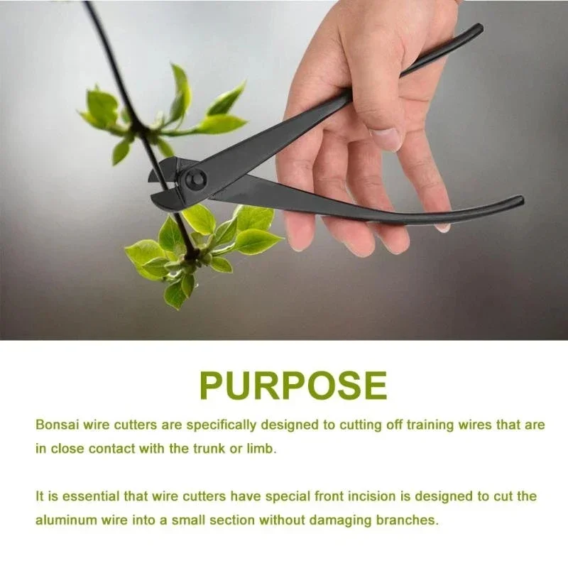 210mm Bonsai Wire Cutter Professional Branch Cutter Grade Manganese Steel Alloy Wire Cutters Bonsai Tool