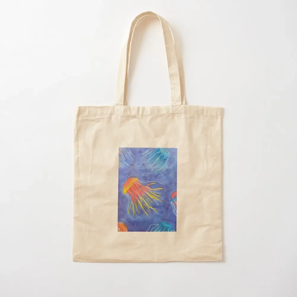 Jellyfish Fields Tote Bag shopping bags foldable shopper bag women Women's bags