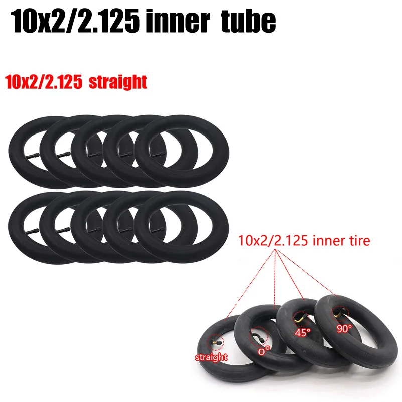 

5pcs/10pcs 10inch 10x2/2.125 Inner Tube 10x2 Camera 10x2.125 Tire for Electric Scooter Balance Car Accessories