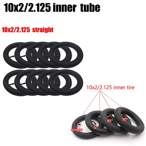 5 uds/10 Uds 10 pulgadas 10x2/2.125 tubo interior 10x2 cámara 10x2.125 neumático para Scooter Eléctrico equilibrio accesorios de coche