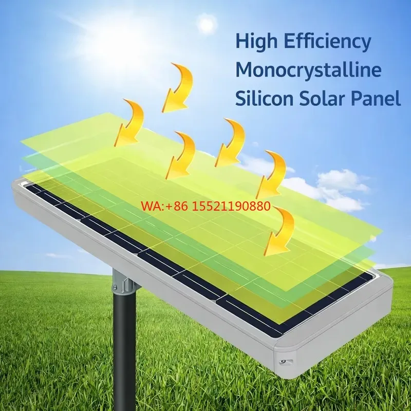 wmwmnu for Wide Area IP66 Solar Street Light Large Coverage Outdoor LED Road Lamp with AC DC Battery Power ROHS Certified 10