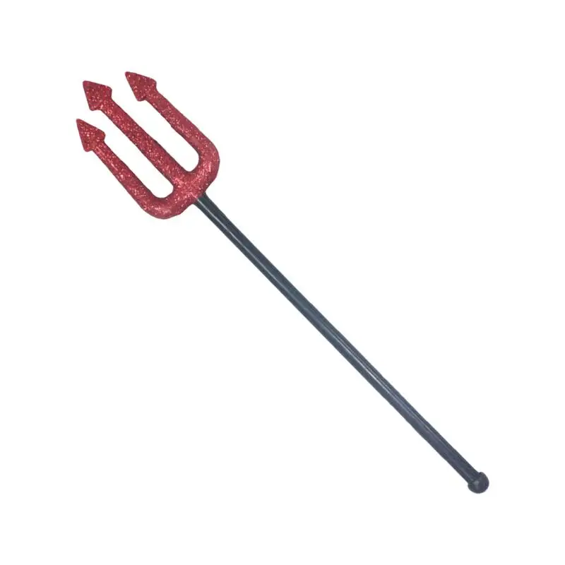 Toy Spear Halloween Devil Pitch Fork Decor Demon Props Halloween Photography Prop Stage Performance Props For Cosplay Costume