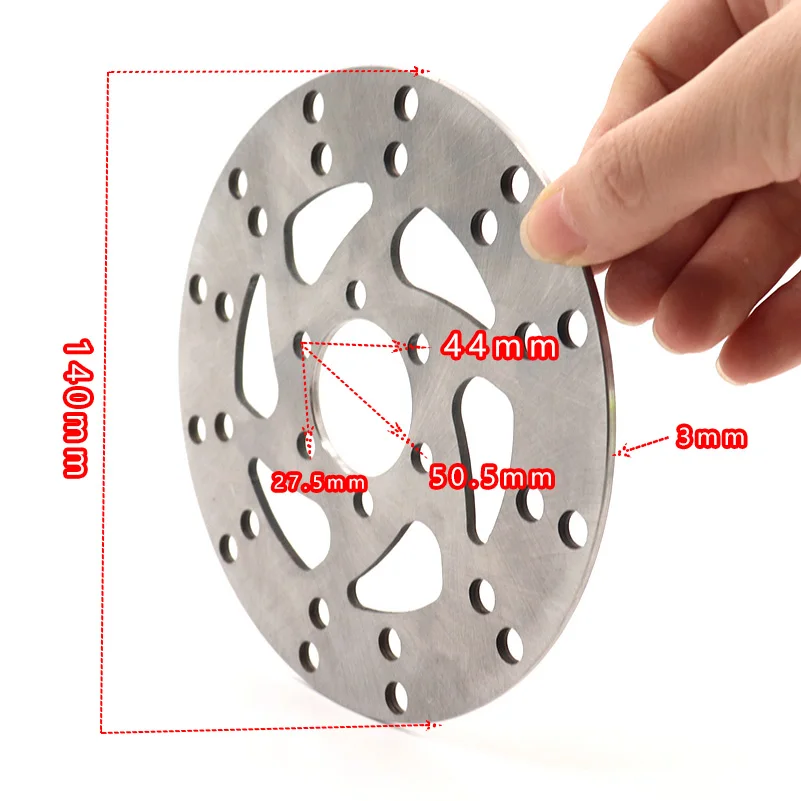 Stainless Steel Bicycle Rotor Brake Disc Bicycle Brake Pad 140mm Suitable for Mountain Road Cruiser Bicycle Parts