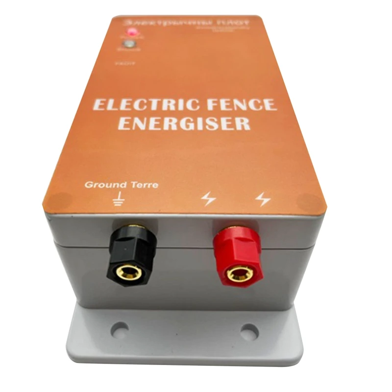 Electric Fence Solar Energiser Charger Controller Horse Cattle Poultry Farm Animal Fence Alarm Livestock Tools - US Plug