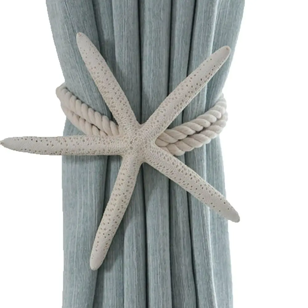 Simple Stable Starfish Curtain Tie Rope Natural Starfish Starfish Fixing Curtain Tie Nordic Curtain Buckle Bedroom