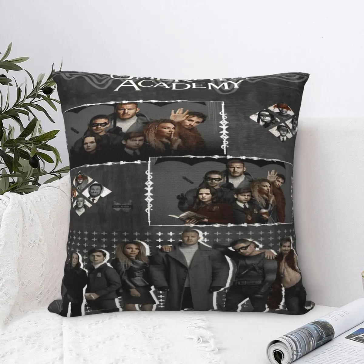 The Umbrella Academy Aidan Gallagher Pillowcase Merch Printed Cushion Cover Throw Pillow Cover Living Room Decor Square