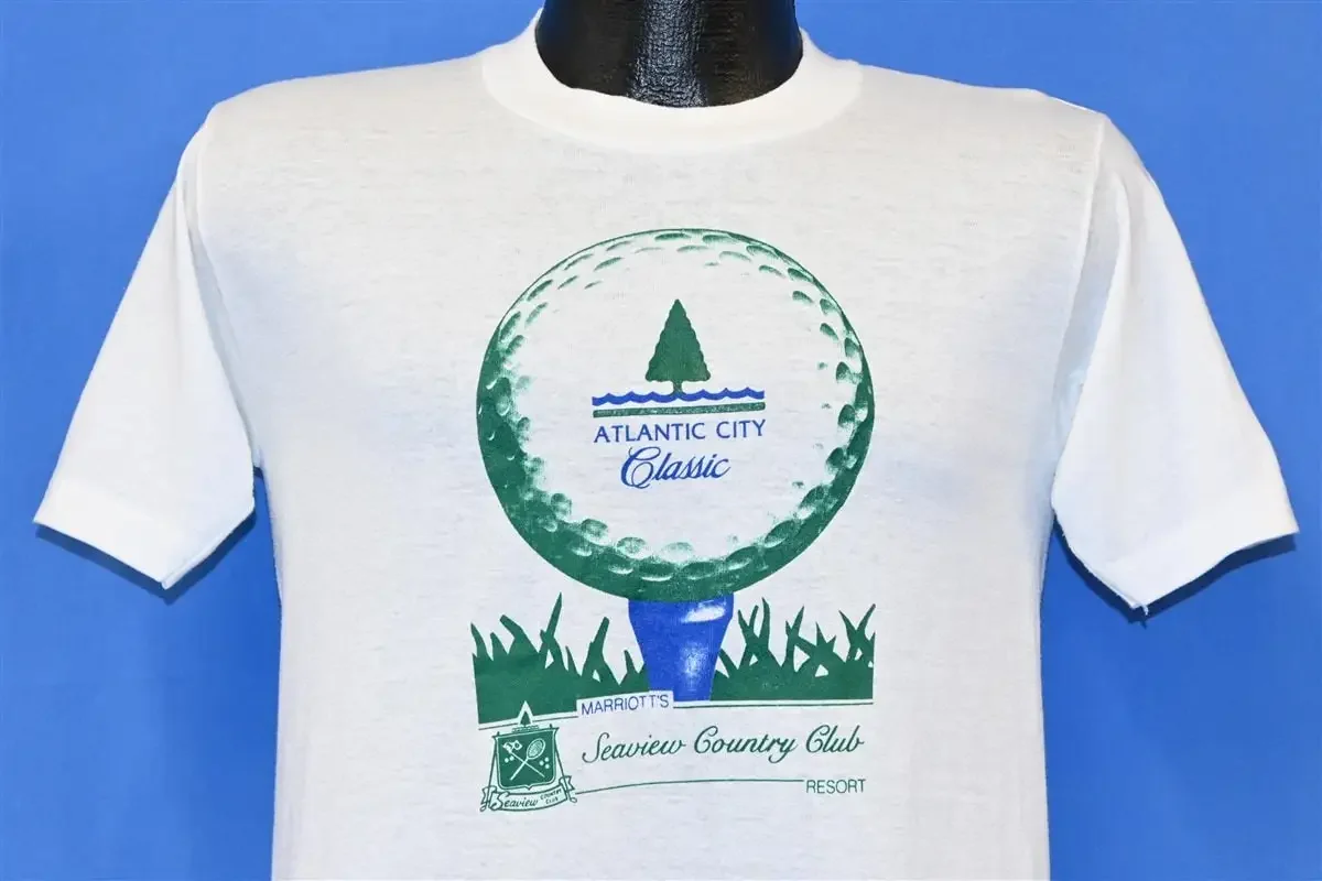 80s Atlantic City Classic Golfing Marriot Seaview Country Club T Shirt Small