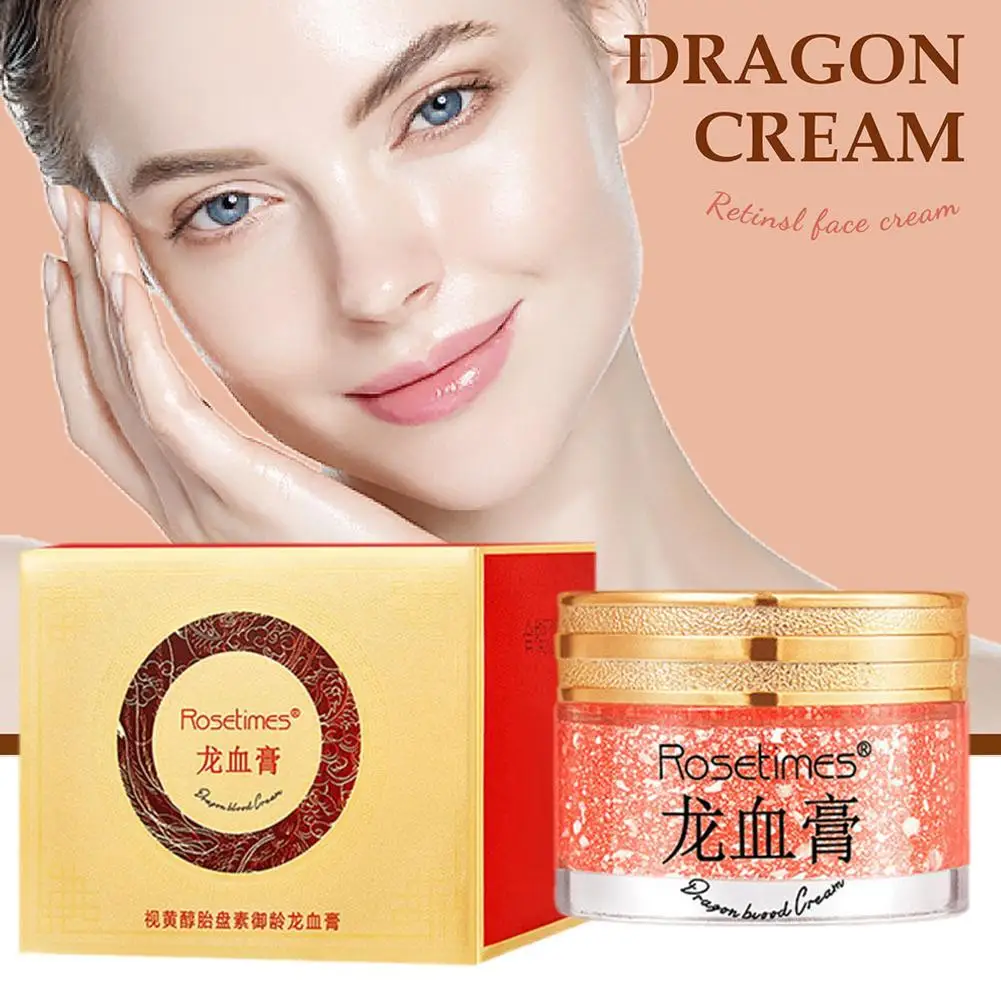 Creme de sangue de dragão para o rosto, 50g, hidratação, endurecimento da pele, rejuvenescimento, reparo facial, t7x8