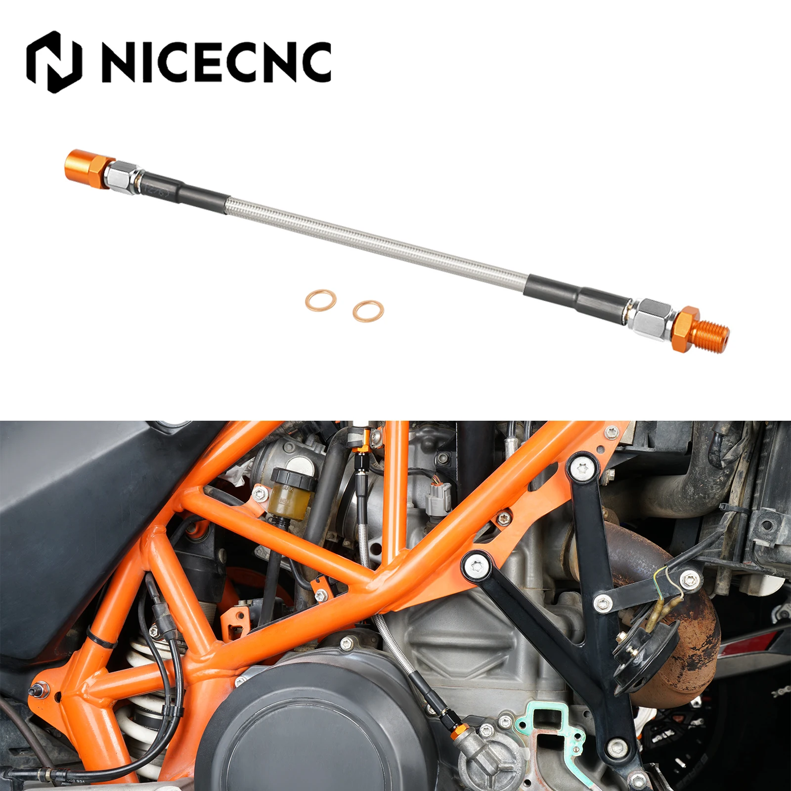 

For 2012-2025 KTM 690 Enduro R SMC R Oil Pressure Hose For Husqvarna 701 Enduro 701 Supermoto GasGas 700 Enduro Supermoto