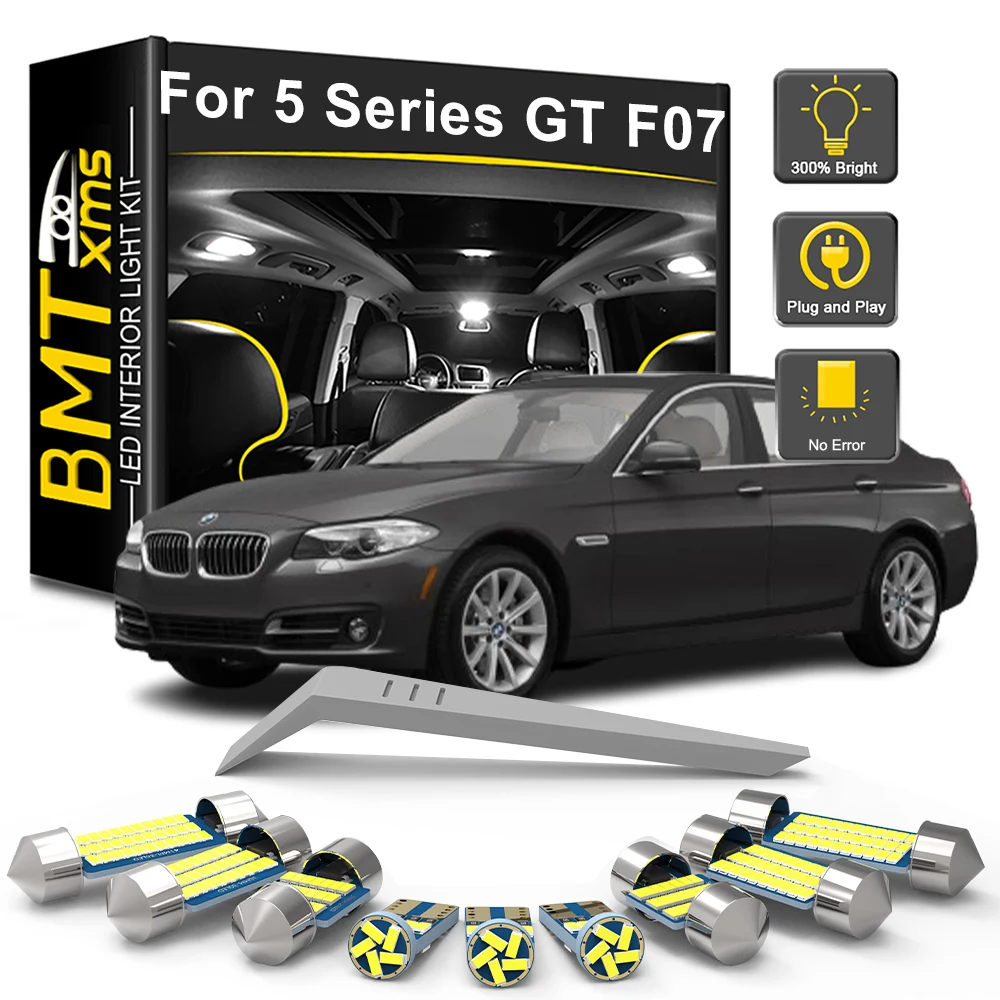 BMTxms 26PCS For BMW 5 Series GT 5GT F07 2009-2015 2016 2017 528i 535i 550i GT 520d 535d 530d xDrive Car LED Lighting Bulb Kit