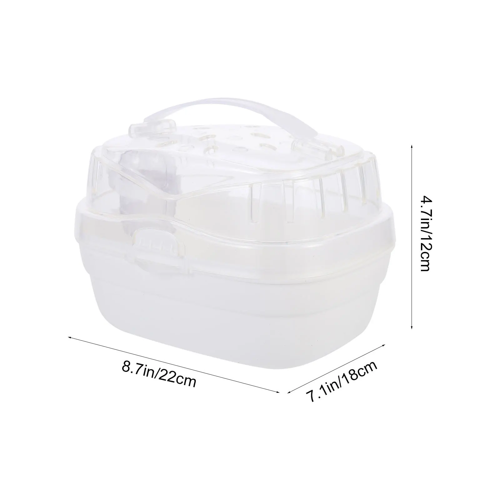 الهامستر السفر الناقل المحمولة البلاستيك صندوق الحيوانات الأليفة تنفس الحيوانات الصغيرة قفص لخنزير غينيا السكر شراعية أرنب الأحداث سهلة #5