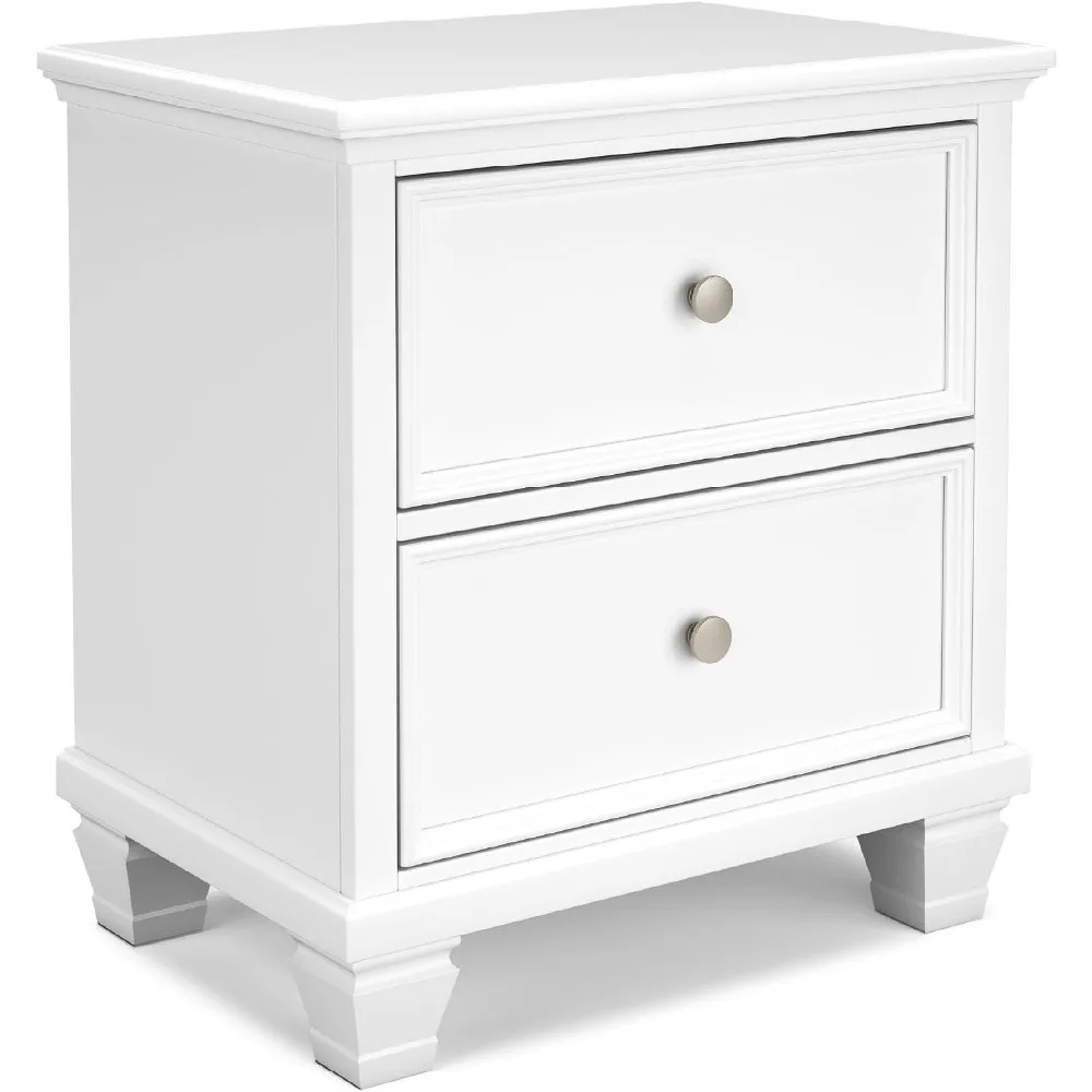 

Signature Design by Ashley Fortman Traditional 2 Drawer Night Stand, White