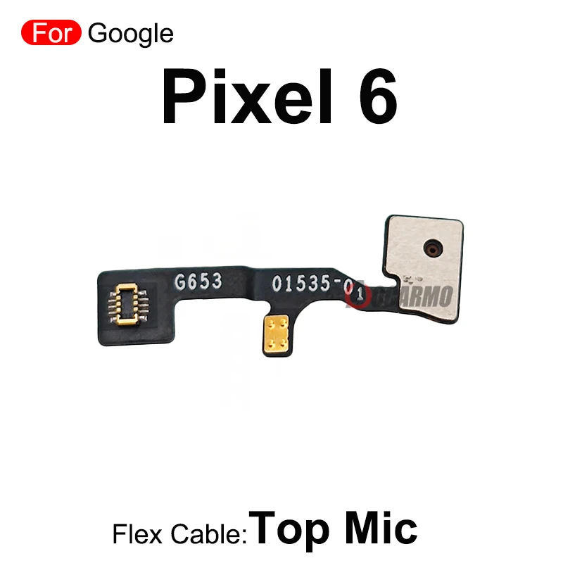 Para Google Pixel 6 7 5 micrófono superior Cable flexible de teléfono piezas de repuesto de reparación de micrófono