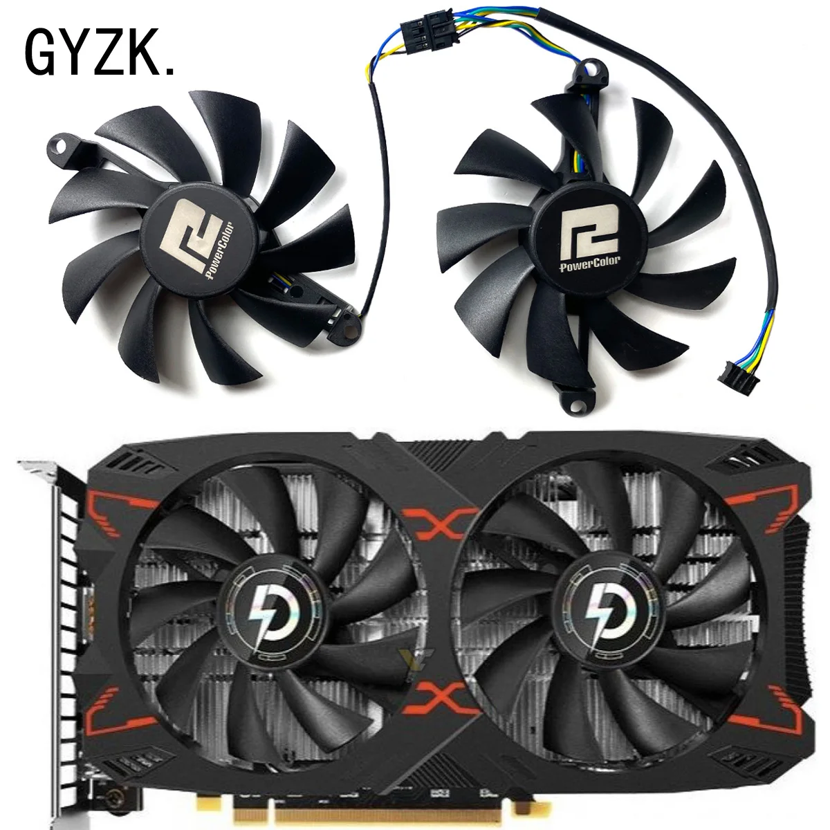 Nuovo per PRADEON AMD Radeon RX5500XT 580 550 Ventola di ricambio per scheda grafica