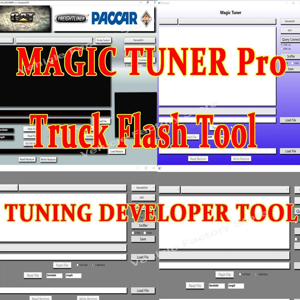 

All Magic Tuner Pro — Flash Tool Developer Tool DPF/SCR/EGRemoval Tuning Truck Flash The Blocks Truck Flash Tool EPA EDC17