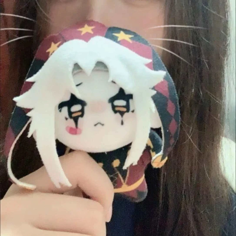 

Мягкая хлопковая кукла Пьеро из аниме-игры, 10 см, в стиле кавай, с телом в виде морской звезды, мультяшная мини-игрушка, коллекционная фигурка для фанатов, подарок