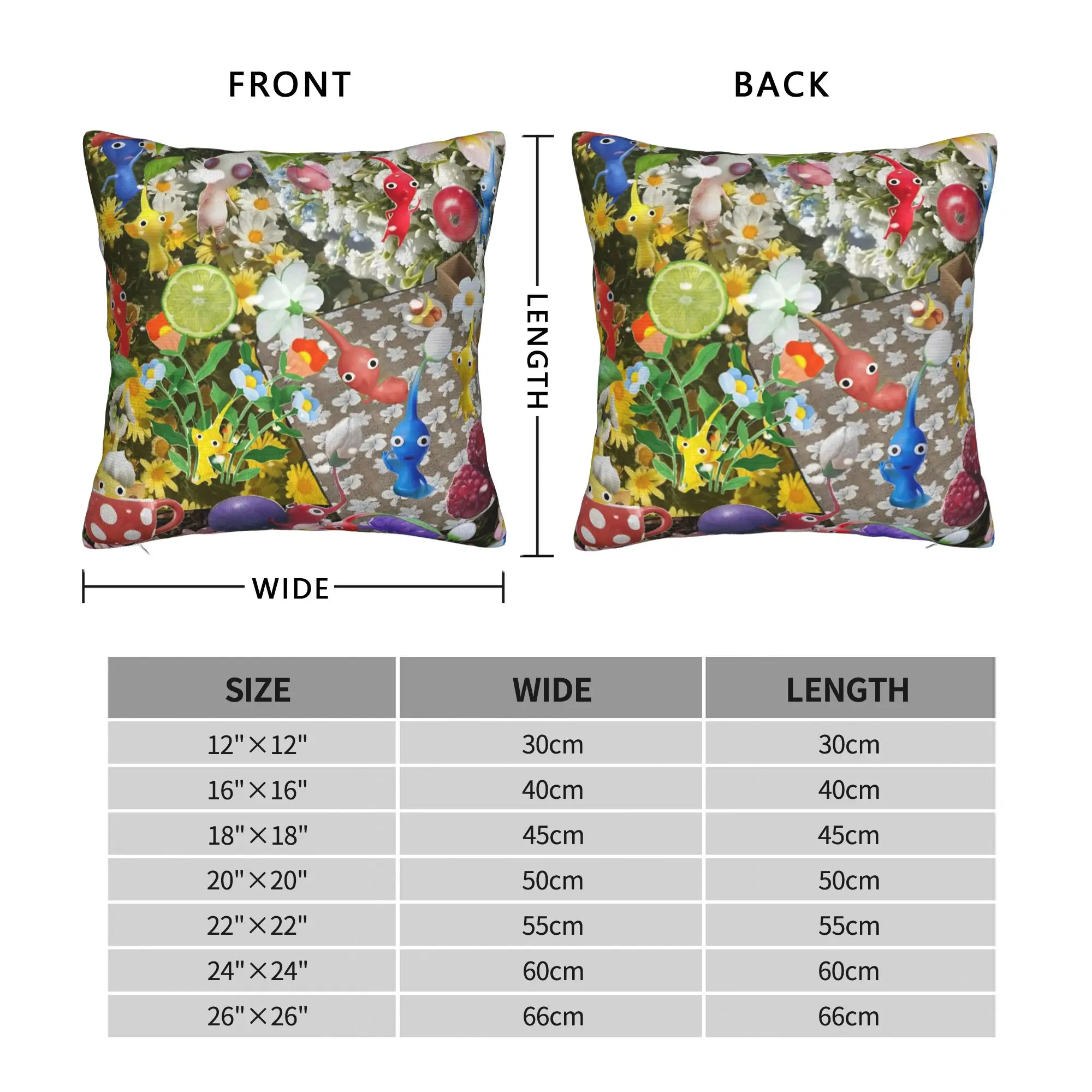 Pikmin Game Pillowcases  Novelty Pillow Case For Wedding Party Home Decor Design Pillow Cover