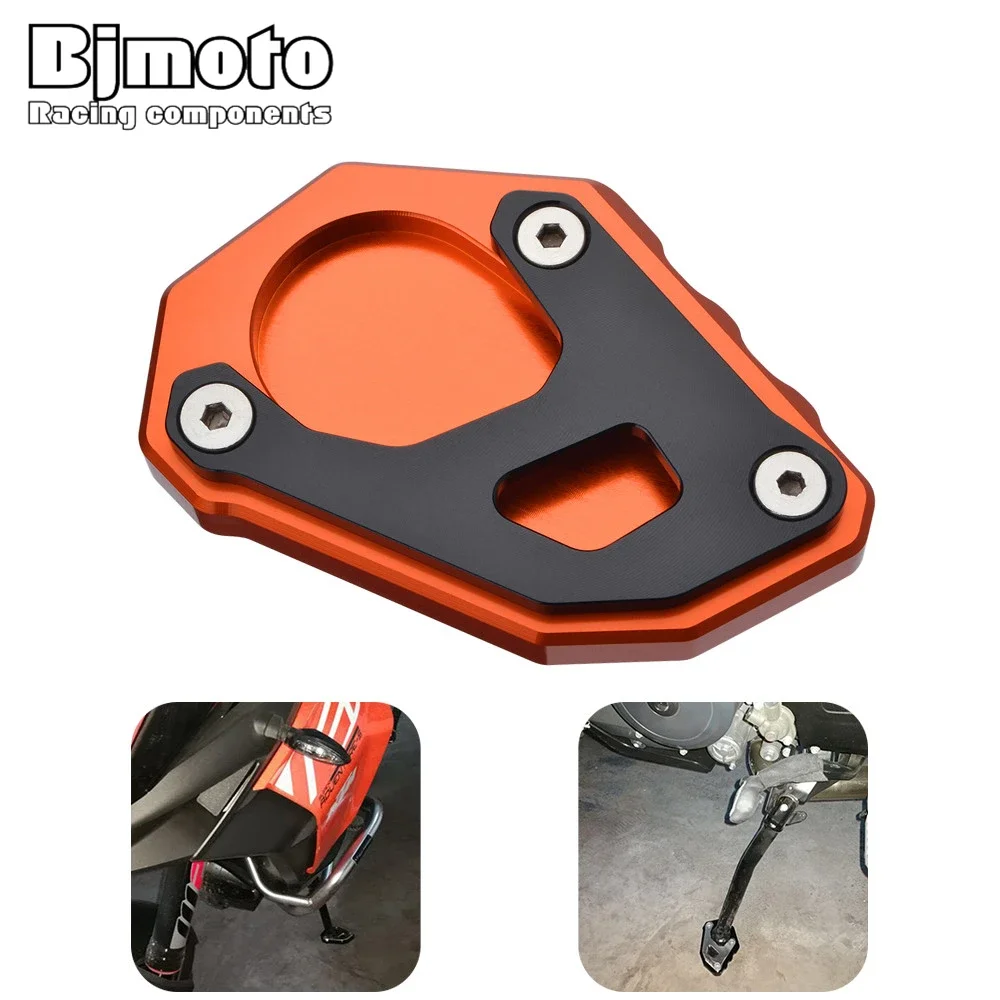 

Motorcycle CNC Side Stand Enlarger Plate Kickstand Enlarge Foot shelf for K-TM 1290 Super Adventure T/S/R 1050 1090 1190 ADV