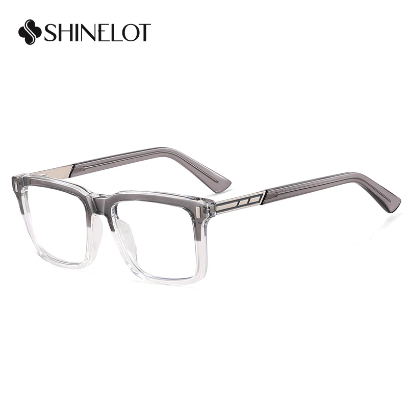 93517 Men Rectangle Eyeglasses Frame Prescription Science Geek Eye Protection Optical Glasses Youth Male Students Eyewear view 5