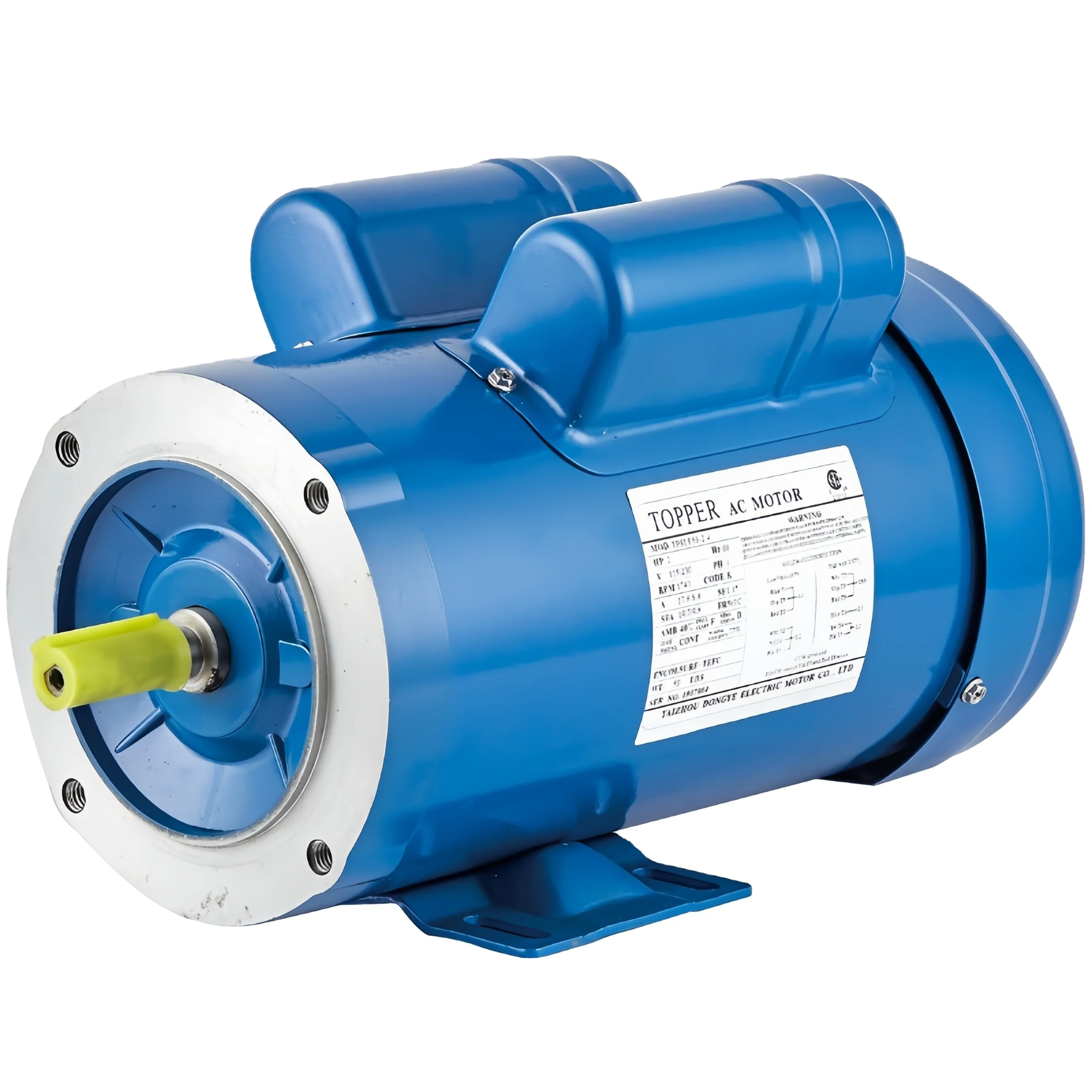 NEMA Standard General Purpose 2 56C 2 Pole Single Phase 115/230V 60HZ Double Capacitor Ac Electric Motor