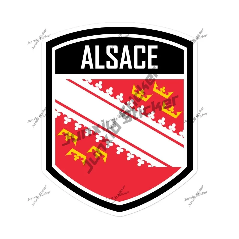 

Alsace France Flag Emblem Vinyl Stickers Durable High Opacity Adhesive Outdoor Waterproofing Sticker For Decoration Occlusion