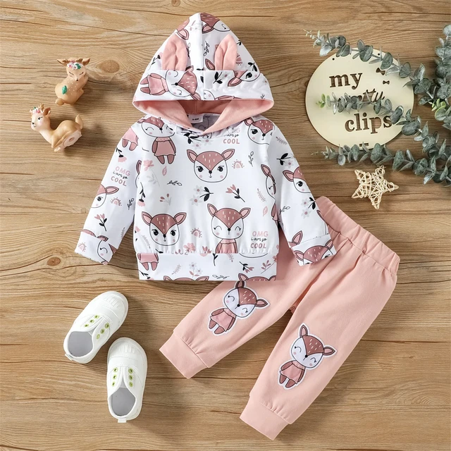 Patpat 2 stucke Baby 95 Baumwolle Animal Print Jogging hose und Langarm Hoodie Set perfekt fur Ausfluge und den taglichen Gebrauch AliExpress