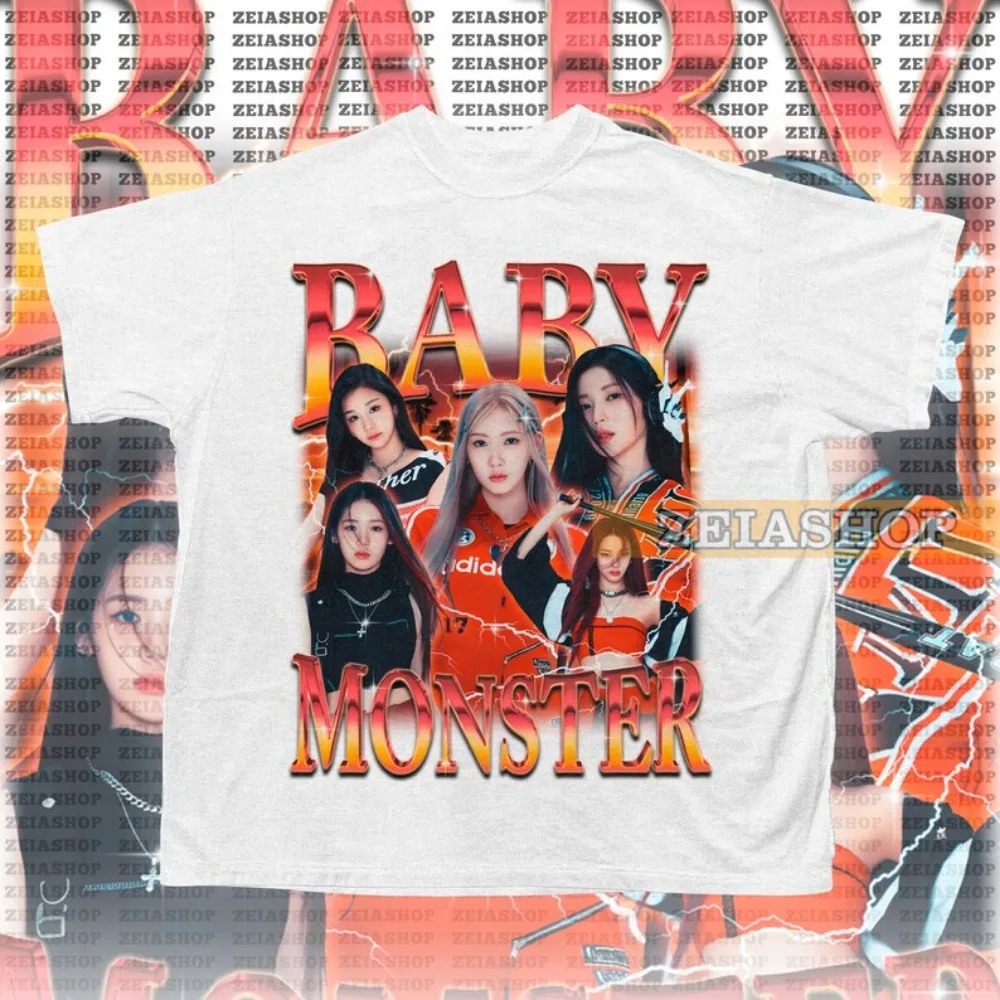 RETRO BABYMONSTER KPOP Shirt BabyMonster Kpop Sweater & Hoodie  BabyMonster Fan Merch Ruka  Pharita Asa  Ahyeon Rami Rora