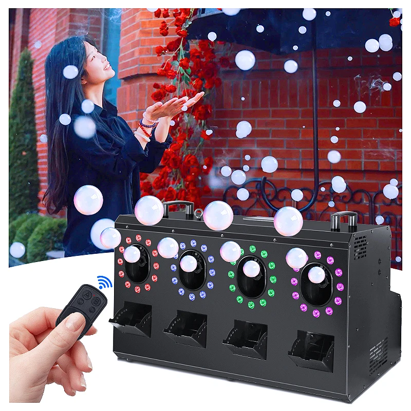 Exclusive Deal full color Smoke Bubble Machine  for wedding Swimming pool Stage Special bubble fog machine