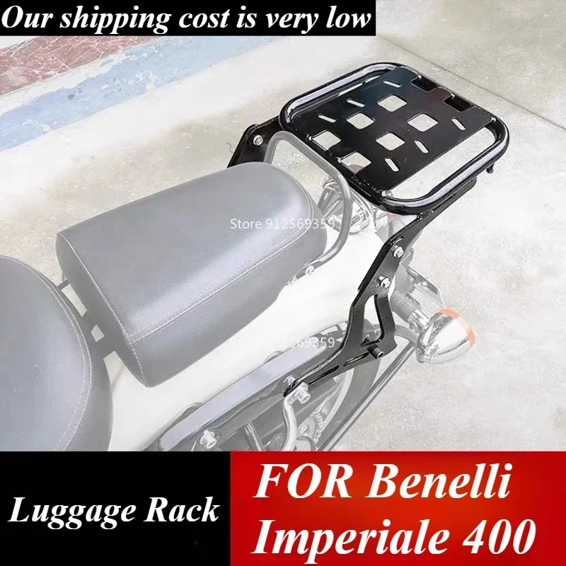 Portapacchi posteriore per Benelli Imperiale 400, bauletto posteriore, portabagagli, schienale posteriore per moto Imperiale 400