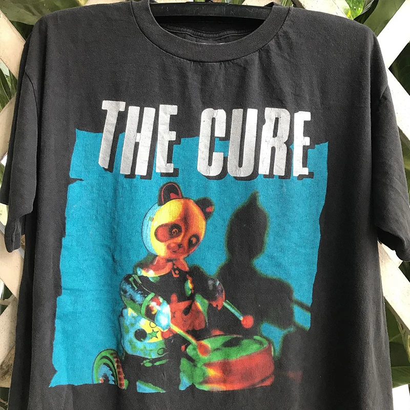 Vintage Retro Panda Print Short Sleeve Pure Cotton T-Shirt Unisex Youth Fashion Summer Casual round Neck Tee Creative Fun Theme