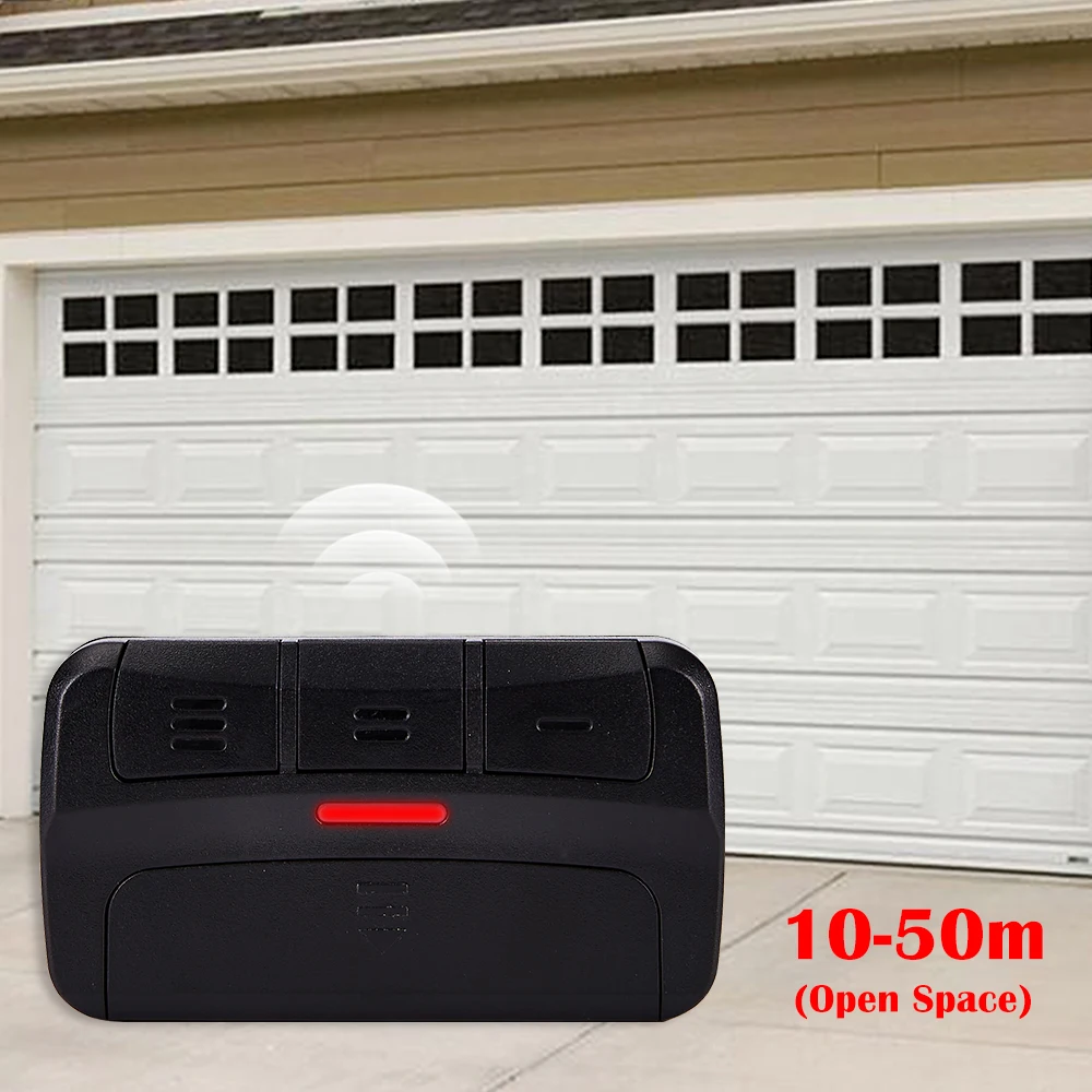 Universal Remote Control Multifrequency 280MHz-868MHz Garage Door Opener Gate Control 3 Buttons Includes Car Sun Visor Clip