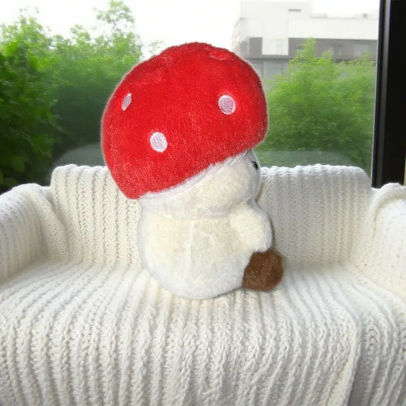22*20 センチメートルぬいぐるみキノコのおもちゃかわいい赤白植物ぬいぐるみ漫画のおもちゃ男の子女の子の誕生日クリスマスギフト