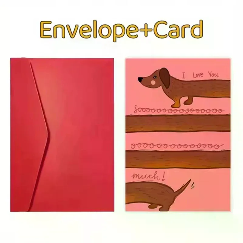 

Cute Funny Cat Birthday Card Valentine's Day Greeting Card Invitation Card With Envelope Unique Gift For Teachers Parents Friend