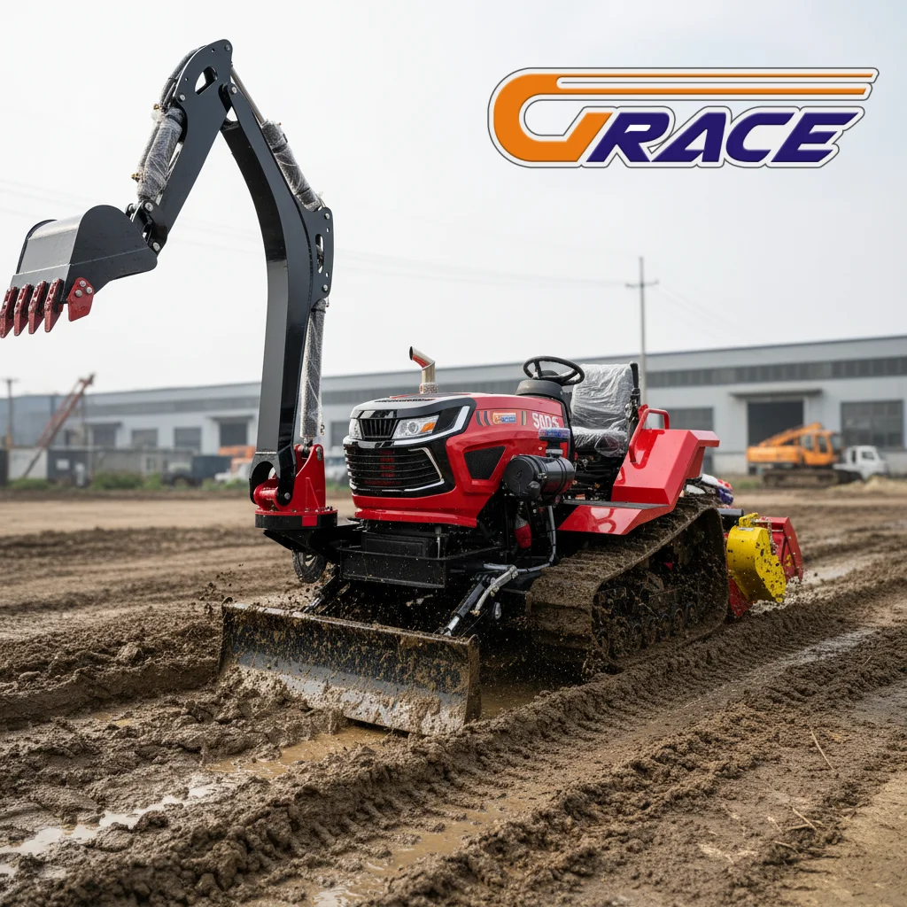 Customized Mini Crawler Tractor 25HP EPA Approved Waterproof Garden Tractor Fast Shipping Supply