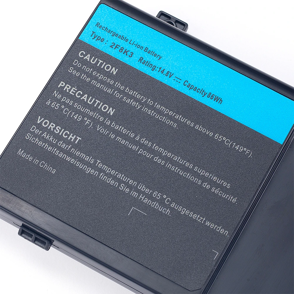 

SUOZHAN 2F8K3 Laptop Battery for DELL Alienware 17 18 M17X R5 M18X R1 0KJ2PX KJ2PX G33TT 2F8K3 Laptop Battery for DELL Alienware