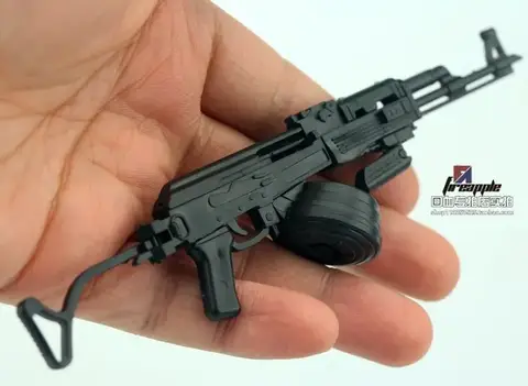 1/6 Scale AK47/AKM Assemble Plastic 4D Gun Model Puzzles Building Brick Military Weapon Table Toy for 12" Action Figure