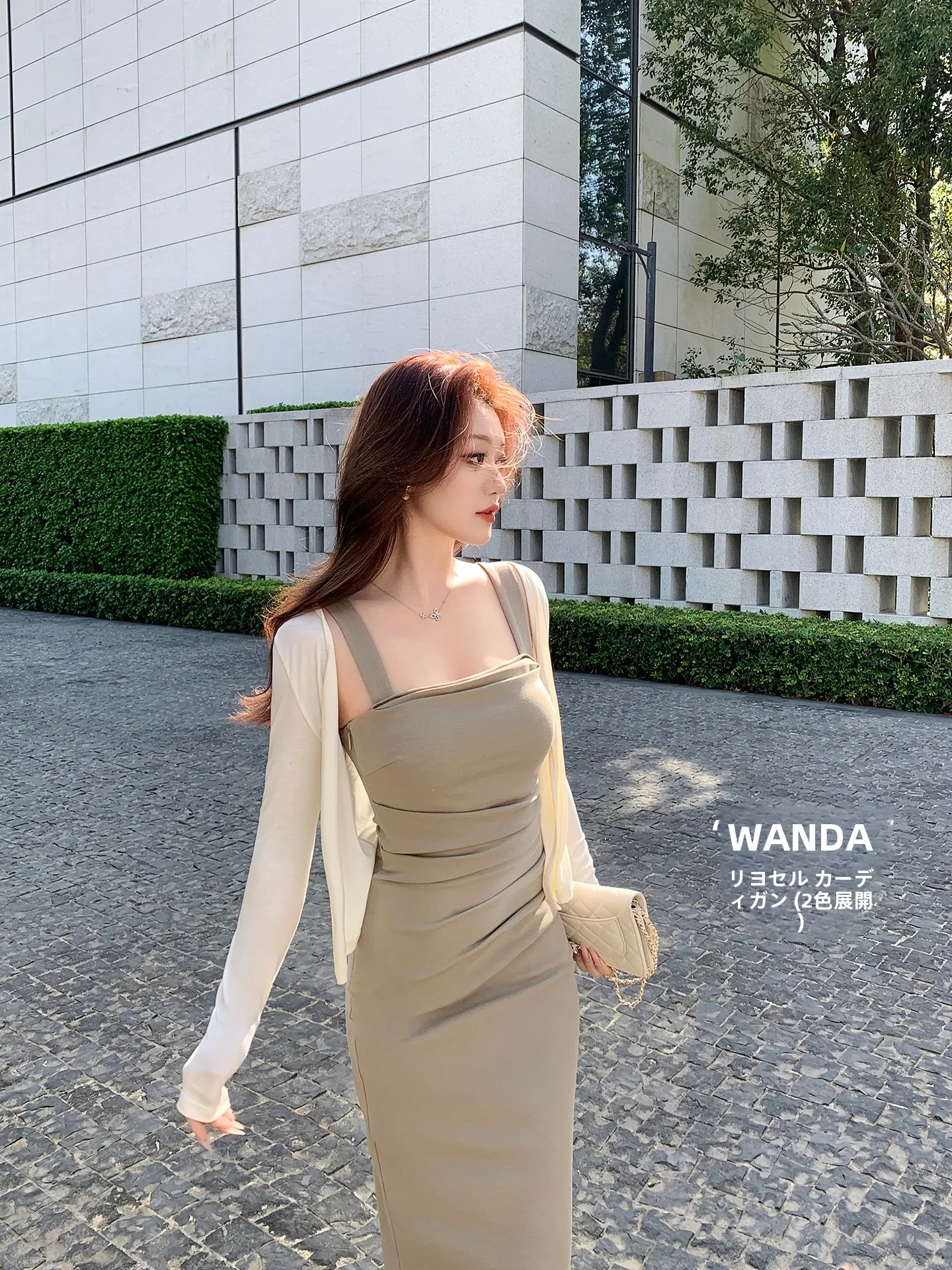 

Женский вязаный кардиган Lin GuanV с V-образным вырезом, мягкий топ из вискозного волокна для кондиционированных помещений, повседневная весенняя верхняя одежда