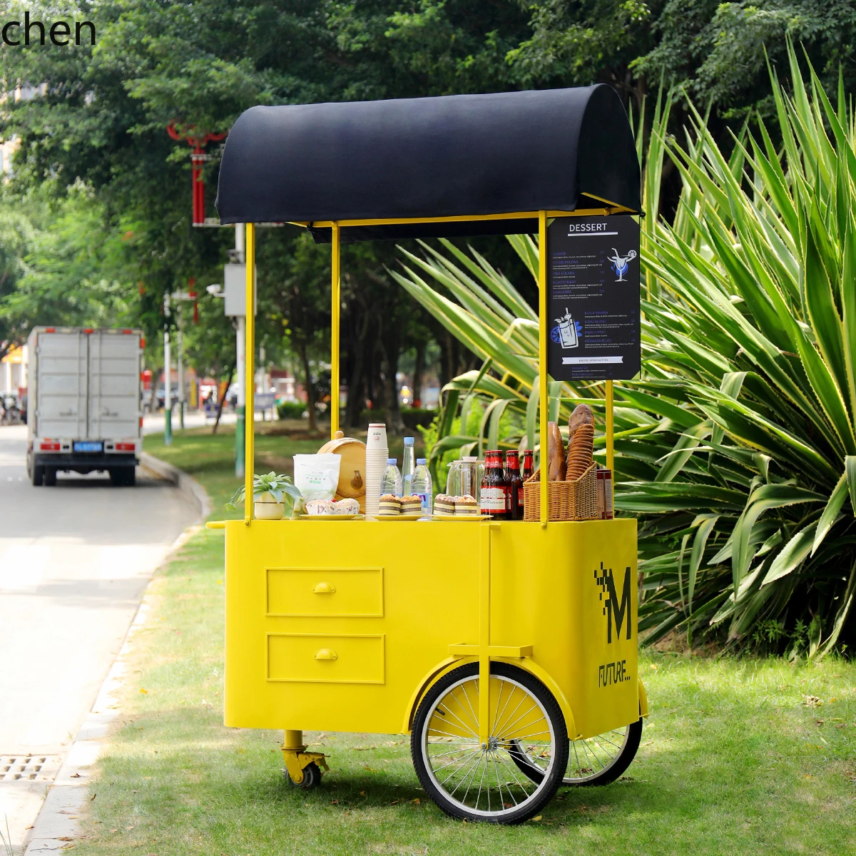 

HXL stall food truck milk tea barbecue night market food tricycle